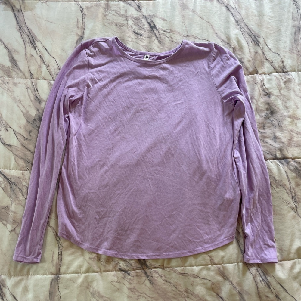 Fabletics Lavender Long Sleeve Women's Top